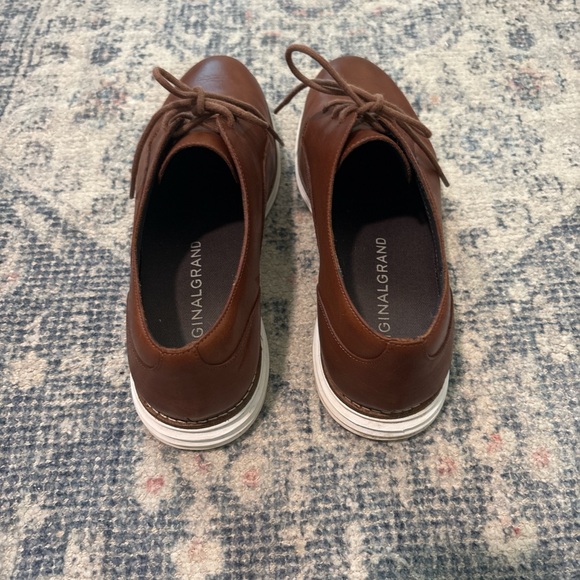 Cole Haan Brown Leather Flats with White Sole - Picture 3 of 5